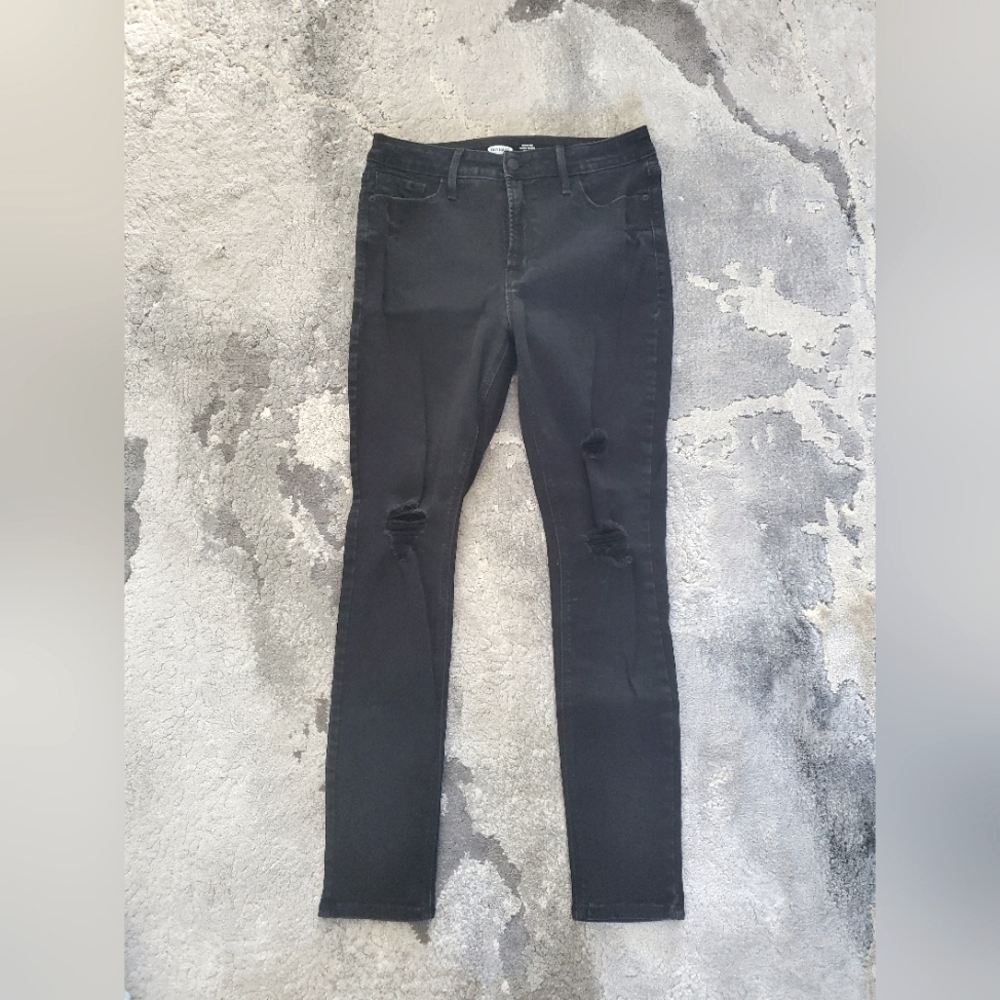 Old Navy Rockstar High Waist Distressed Skinny Jeans